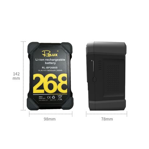 Rolux Smart V-Mount Akku RL-BP2680S 268Wh 14,4V 19000mAh