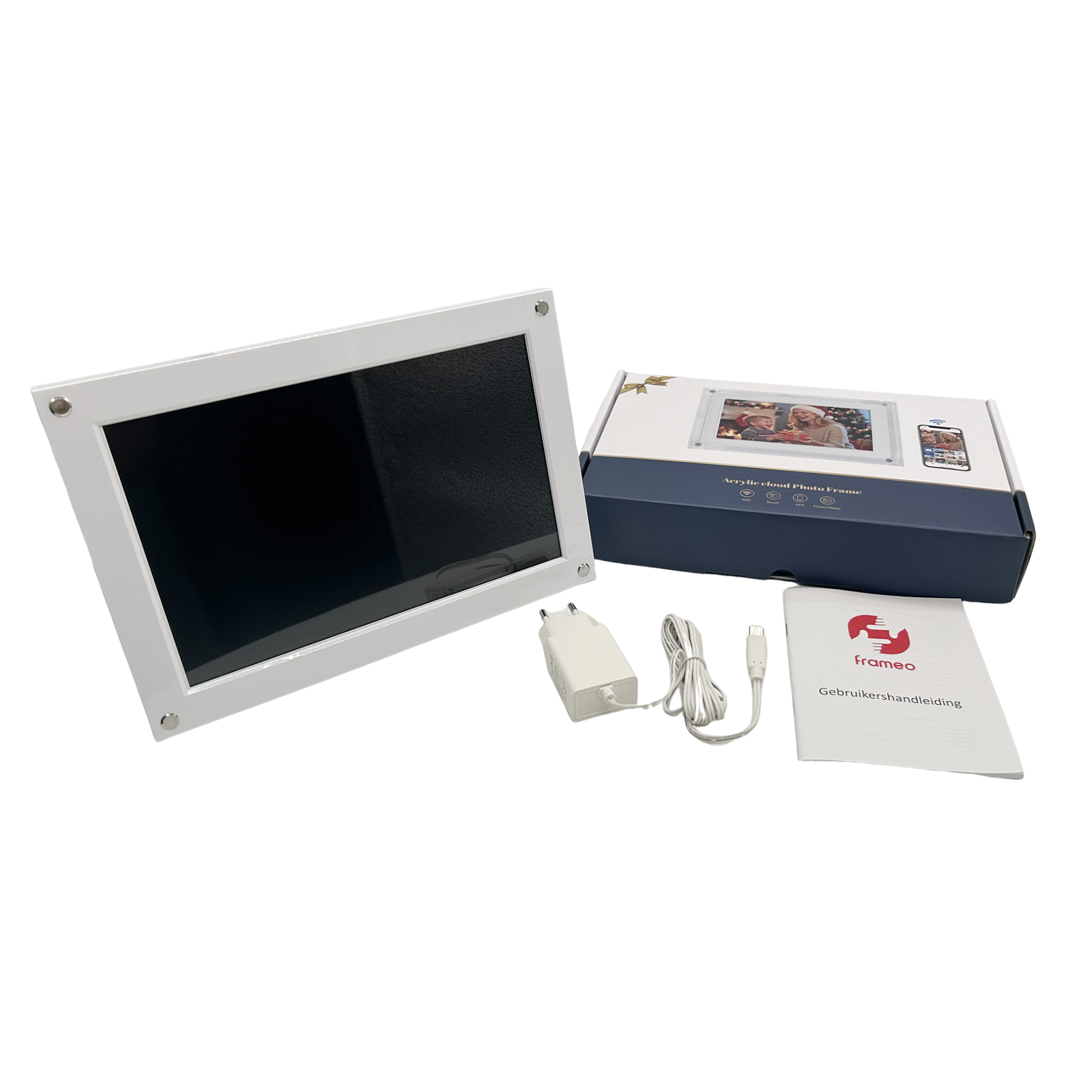 Frameo Digitaler Fotorahmen WT-101W Acryl Weiss 10.1 Inch
