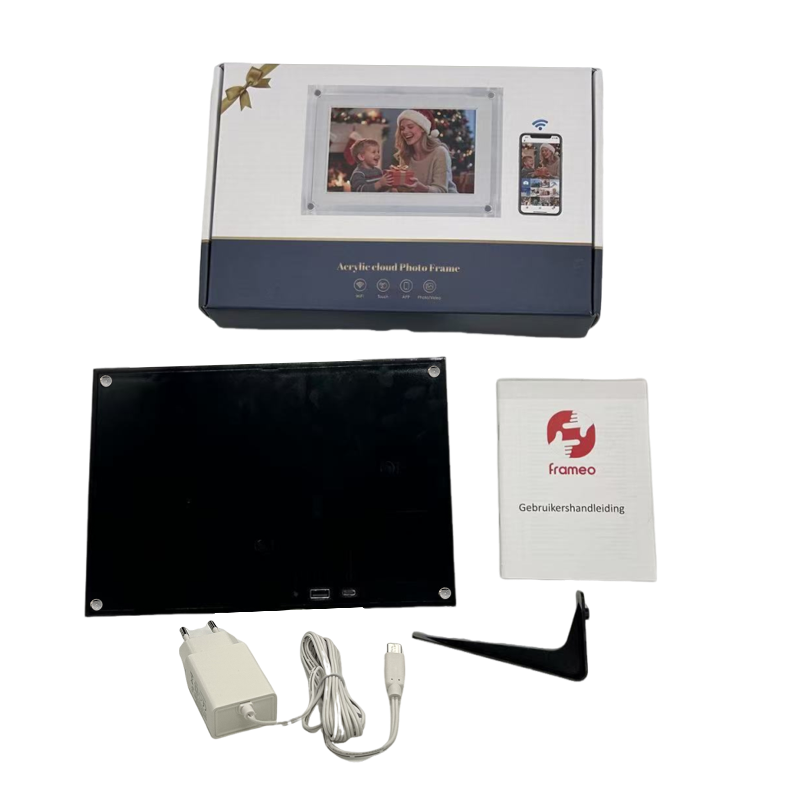Frameo Digitaler Fotorahmen WT-101B Acryl Schwarz 10.1 Inch