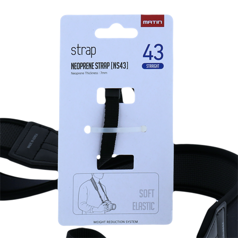 Matin Trageriemen de Luxe Gerade Neoprene 43 mm M-6753H