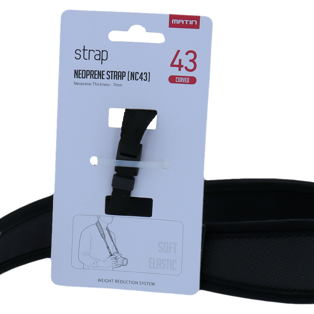 Matin Trageriemen de Luxe Rund Neoprene 43 mm M-6780H