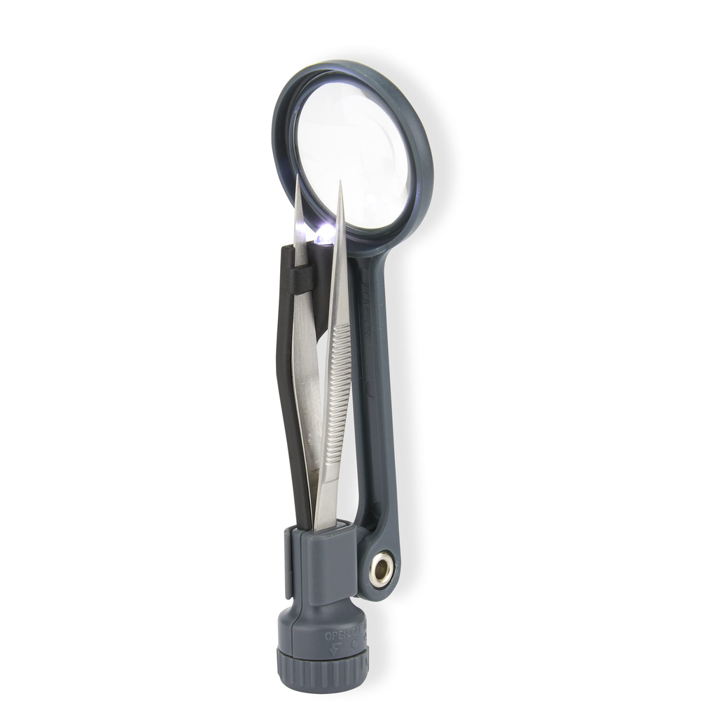 Carson MagniGrip MG-88 Lupe mit Pinzette