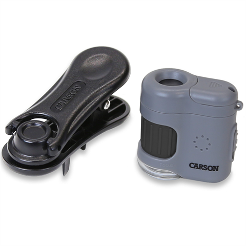 Carson Taschenmikroskop MM-380 MicroMini 20x mit Smartphone-Adapter