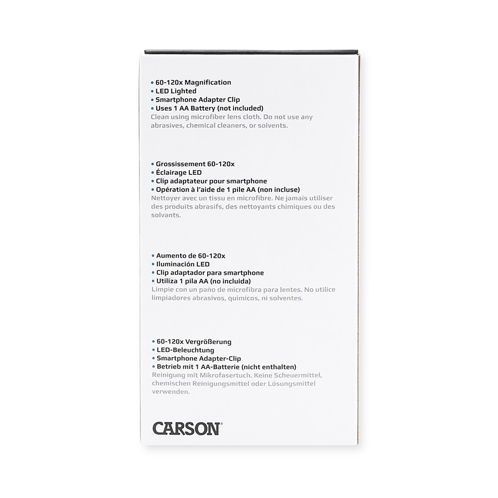 Carson Handmikroskop MM-300 MicroBrite Plus 60-120x mit Smartphone-Adapter
