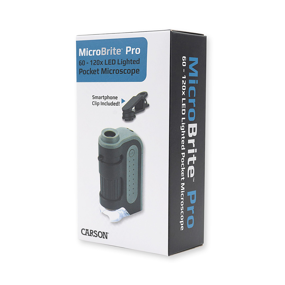 Carson Handmikroskop MM-300 MicroBrite Plus 60-120x mit Smartphone-Adapter