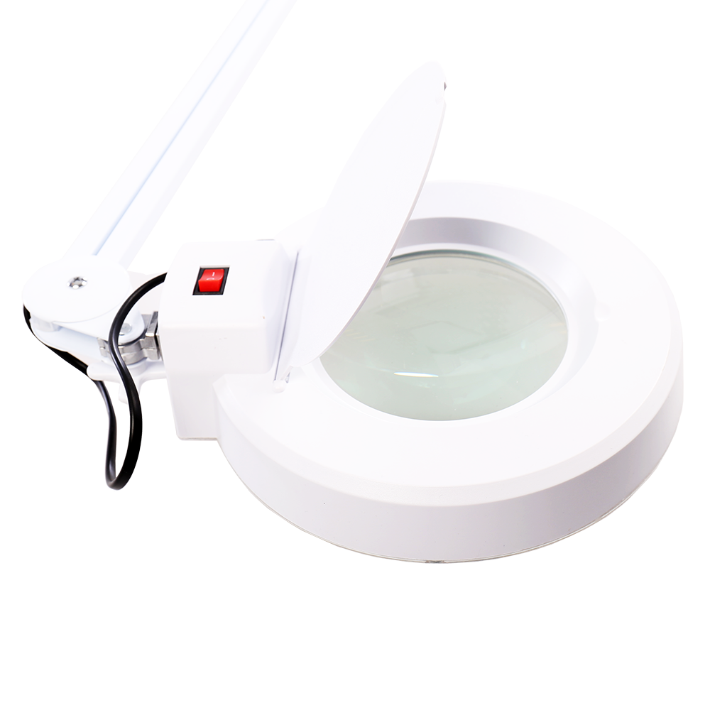 Byomic Tischlupe v2 mit Klemme LED