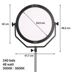 Falcon Eyes Bi-Color LED Lampe Sophiez SO-48TD auf 230V