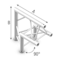 StudioKing Truss Dreieck 90 Grad Eckstück Flache Seite Unten
