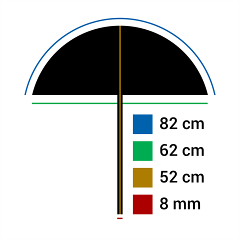 Falcon Eyes Softbox Reflexschirm Reflektierend U-32 82 cm
