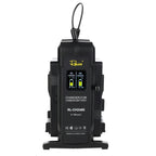 Rolux Doppel-Schnelladegerät RL-CH240S für V-Mount Akku
