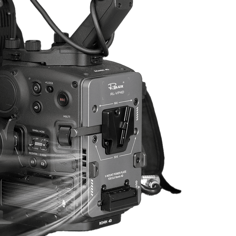 Rolux V-Mount Akkuhalter RL-VP4D für DJI Ronin 4D