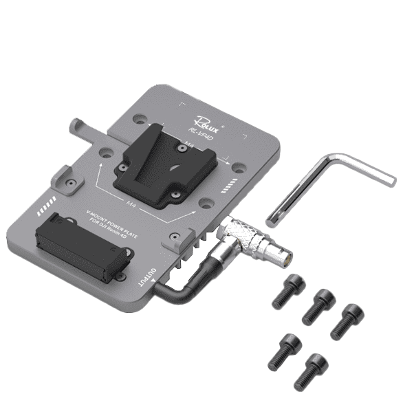 Rolux V-Mount Akkuhalter RL-VP4D für DJI Ronin 4D