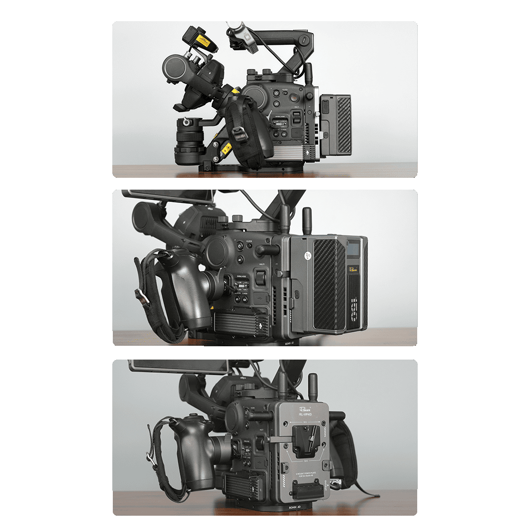 Rolux V-Mount Akkuhalter RL-VP4D für DJI Ronin 4D