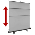 StudioKing Roll-Up Hintergrundschirm FB-150200FGR 150x200 cm Grau