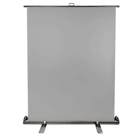 StudioKing Roll-Up Hintergrundschirm FB-150200FGR 150x200 cm Grau
