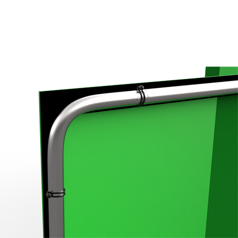 StudioKing FSF-240900PT Greenscreen Hintergrundsystem 9m x 2,4 m | Panorama Chromakey Studio mit Bodenfläche