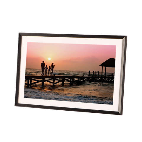Frameo Digitaler Fotorahmen HF-109T Schwarz 10.1 Inch mit FrameGlow