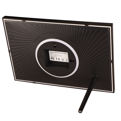 Frameo Digitaler Fotorahmen HF-109T Schwarz 10.1 Inch mit FrameGlow