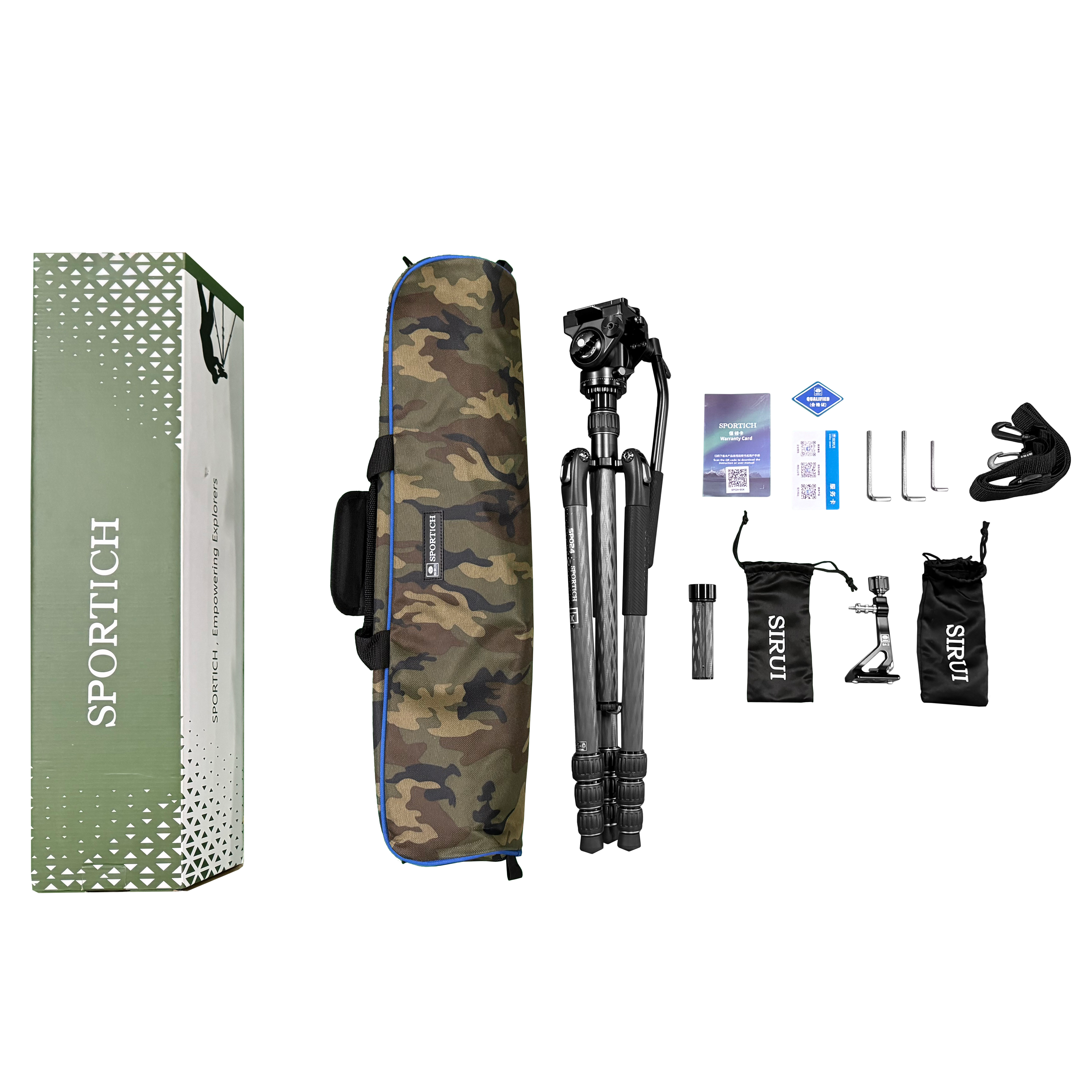 Sirui Sportich Carbon-Stativ SP024+B5X