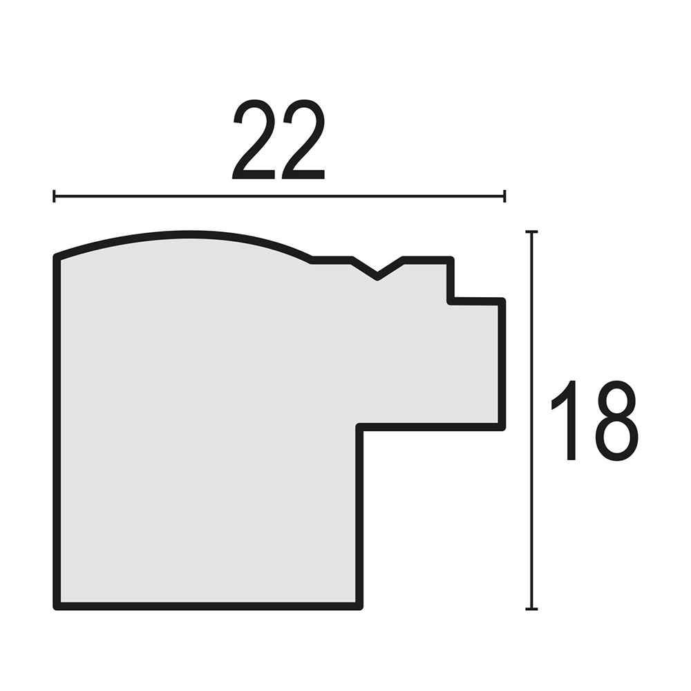 Zep Bilderrahmen SN468B Mason B 15x20 cm