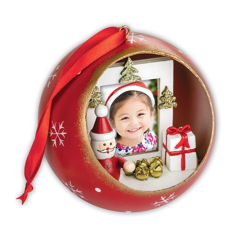 Foto Weihnachtskugel LS445  3,5x4,5 ø10 cm
