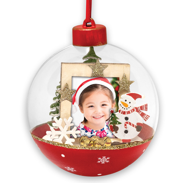 Foto Weihnachtskugel Loek LS448 3,5x4,5 ø10 cm