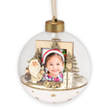 Foto Weihnachtskugel Aland LS447  3,5x4,5 ø10 cm