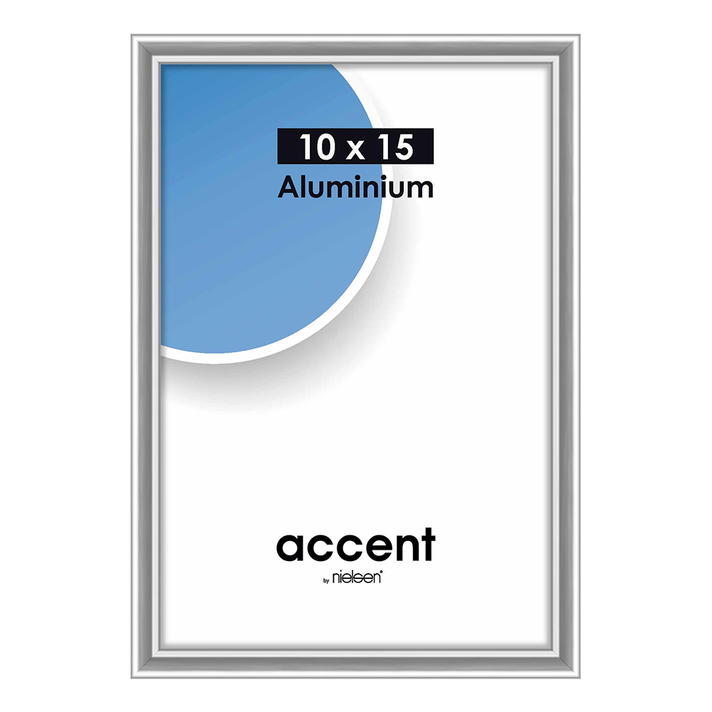 Nielsen Bilderrahmen 51223 Accent Glänzend Silber 10x15 cm
