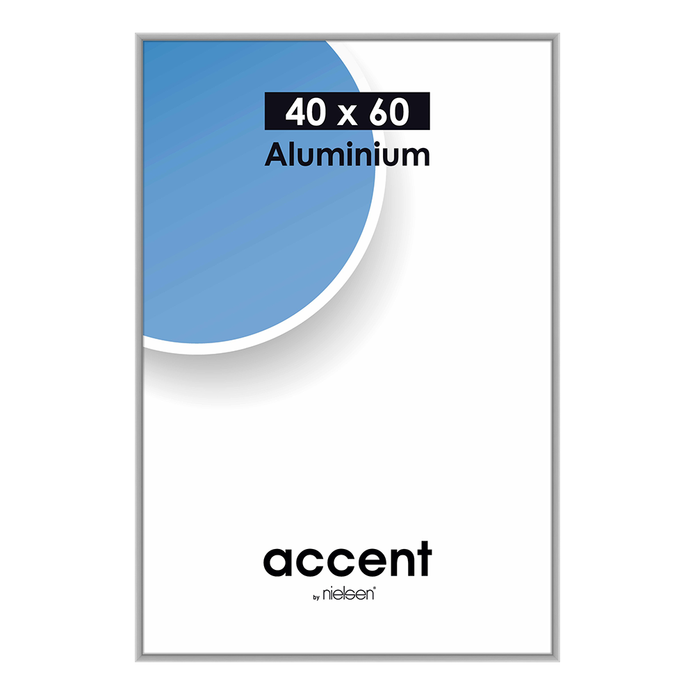 Nielsen Bilderrahmen 55124 Accent Matt Silber 40x60 cm
