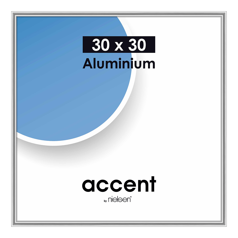 Nielsen Bilderrahmen 54123 Accent Glänzend Silber 30x30 cm