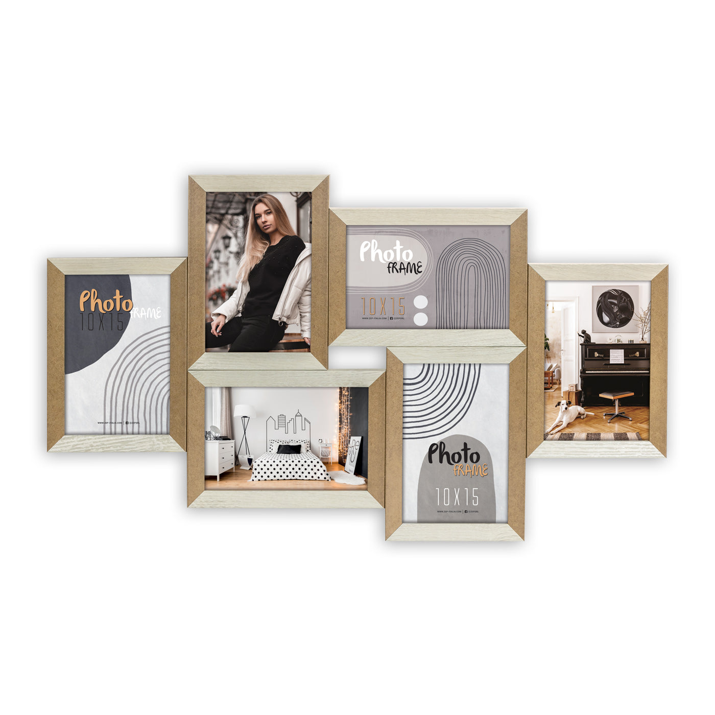 Zep Bilderrahmen DN697W Vercelli White 6x 10x15 cm