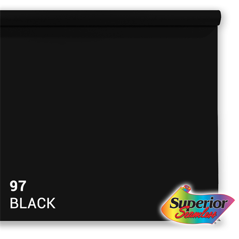 Superior Hintergrund Papier 97 Black 3,56 x 15m