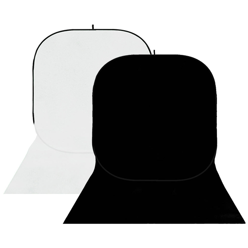 StudioKing Background Board BBT-01-20 Weiß/Schwarz 150x400 cm