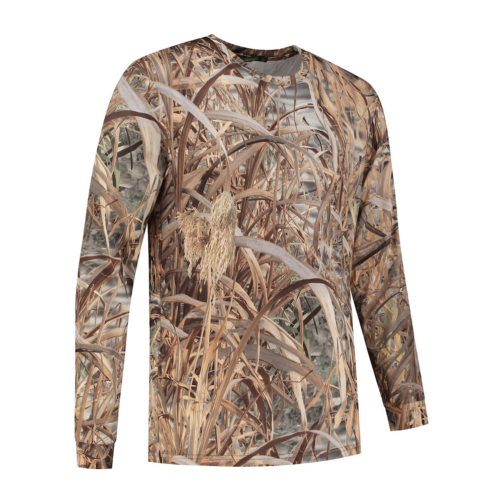 Stealth Gear T-Shirt Langarm Camo Schilf Print