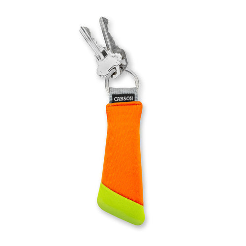 Carson Schwimmendes Schlüsselring für 3 Schlüssel - Orange/Gelb