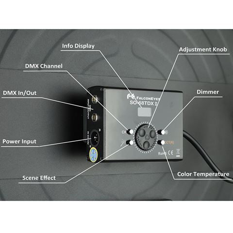 Falcon Eyes Bi-Color LED Lampe Sophiez SO-68TD auf 230V