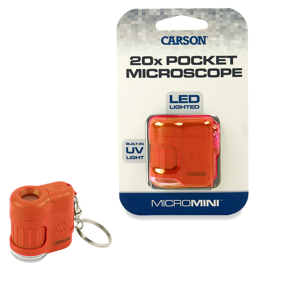 Carson Taschenmikroskop MicroMini 20x Orange