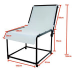 StudioKing Professioneller Aufnahmetisch FST-10200W 100x200 cm