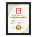 Zep V4729B Certificate Black 29,7x42 cm