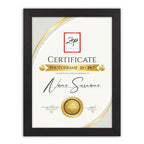 Zep V4729B Certificate Black 29,7x42 cm
