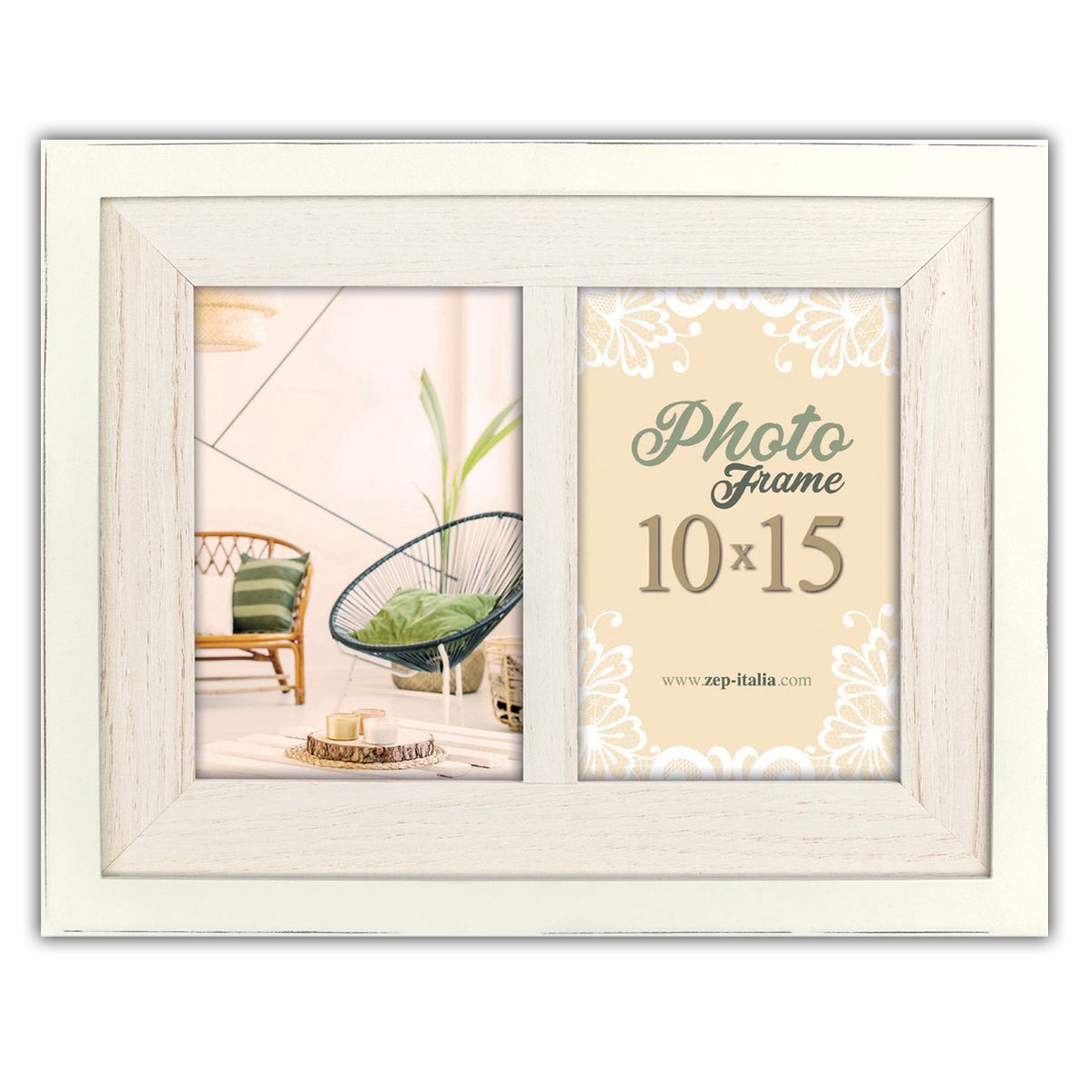 Zep Bilderrahmen NQ22W Arlon White 2Q 2x10x15 cm