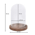 Clayre Eef 6GL1944 Glasglocke Transparent 12x16 cm