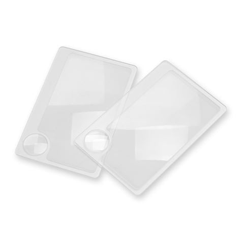 Carson Taschenlupe WM-01 2,5x kreditkartengroße Lupe mit 6x Spotlinse