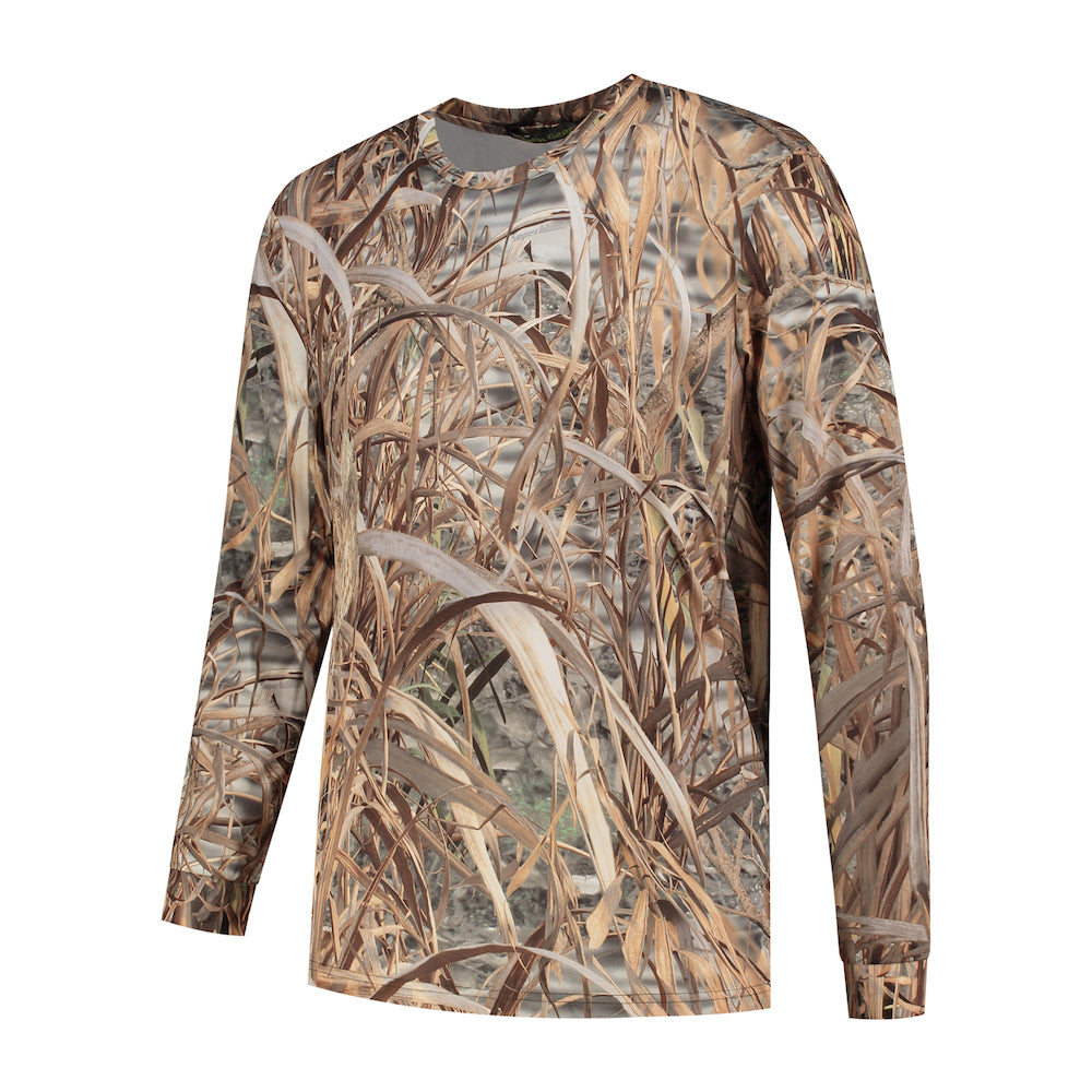 Stealth Gear T-Shirt Langarm Camo Schilf Print