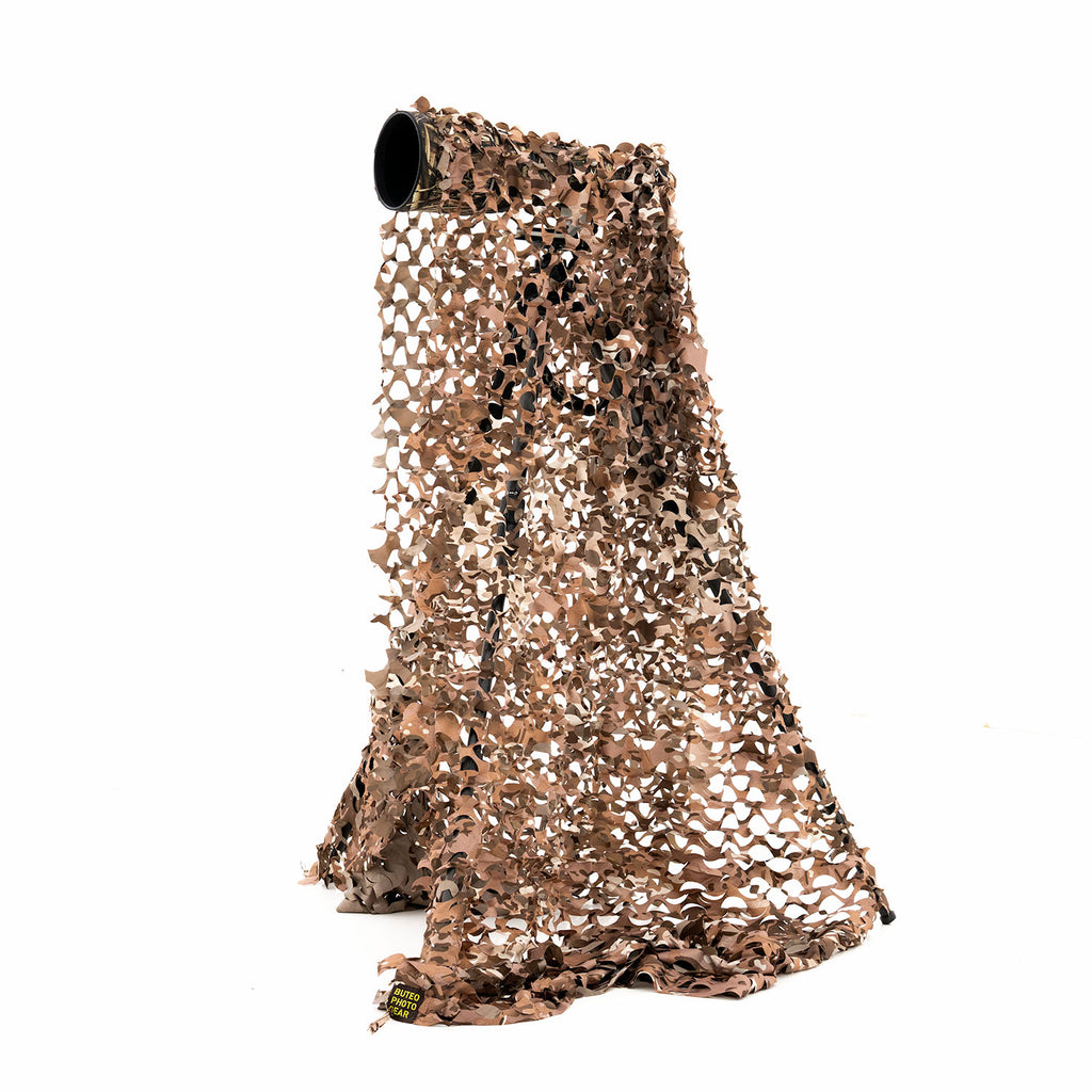 Buteo Photo Gear 3D-Blätter Tarnnetz Forest Camo Braun