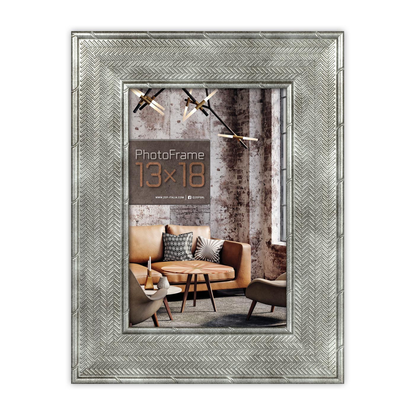 Zep Bilderrahmen KA668S Andria Silver 15x20 cm