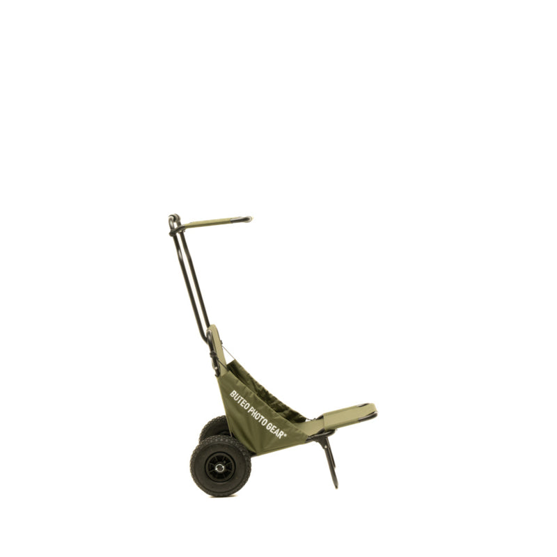 Buteo Photo Gear Transportwagen Forest Green mit Sonnendach