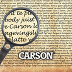 Carson Leeres Thekendisplay