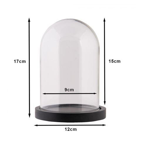 Clayre Eef Glasglocke 6GL2168Z Transparent 12x17 cm