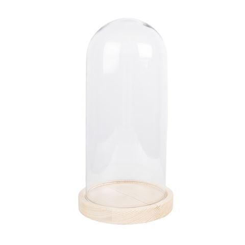 Clayre Eef Glasglocke 6GL4039 Braun 13x26 cm
